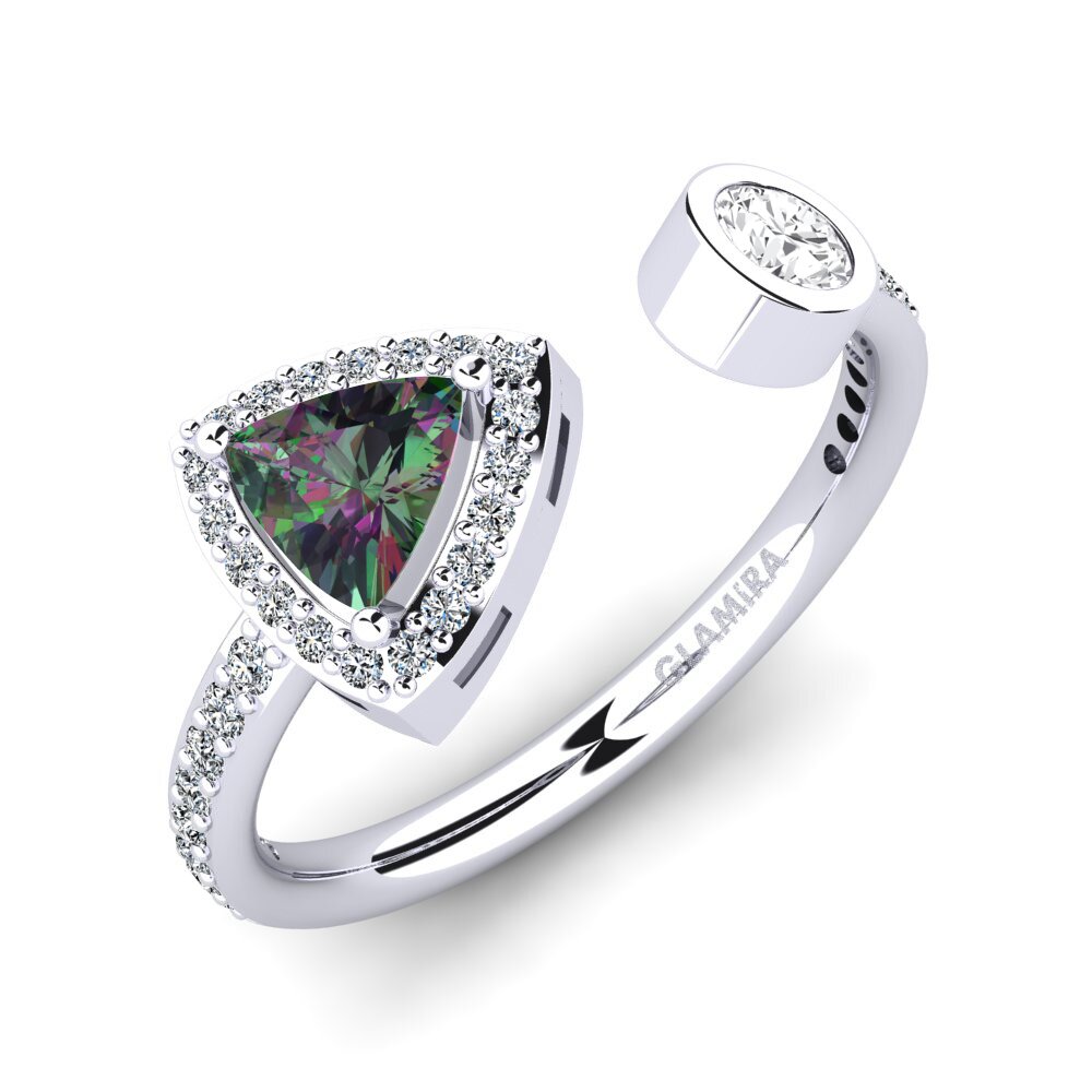 Mystic Topaz Engagement Ring Elberga
