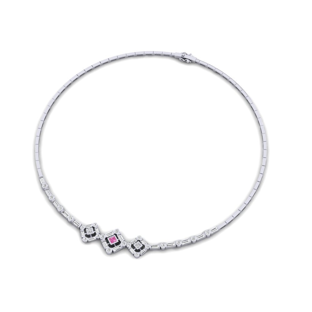 Pink Topaz Collier Elbeuf
