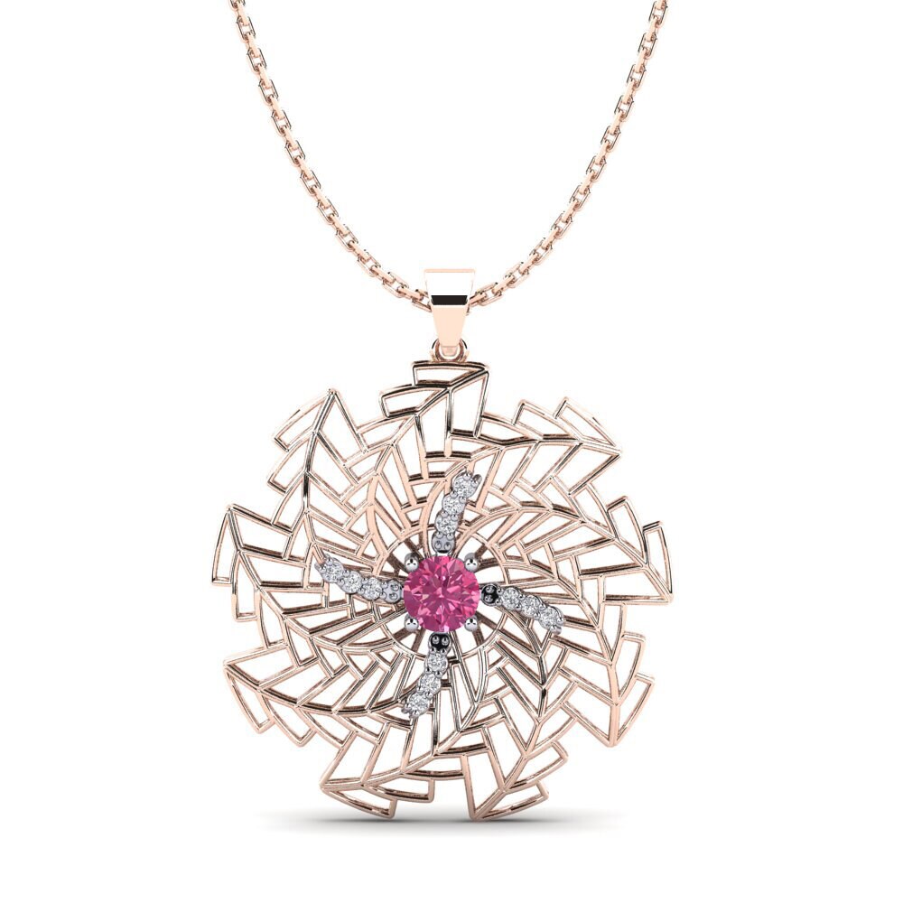 Pink Tourmaline Women's Pendant Eldora