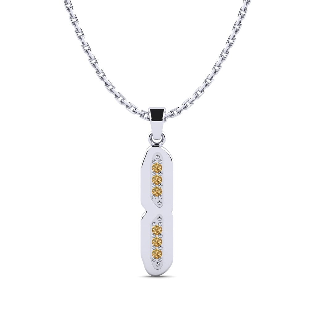 Weißgold 750 Brauner Diamant Damen anhänger Elec - I