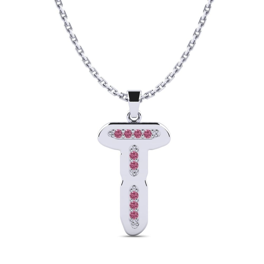Weißgold 750 Rhodolit-Granat Damen anhänger Elec - T
