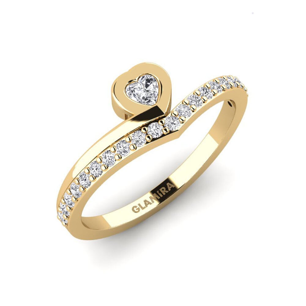 14ct Yellow Gold Engagement Ring Element
