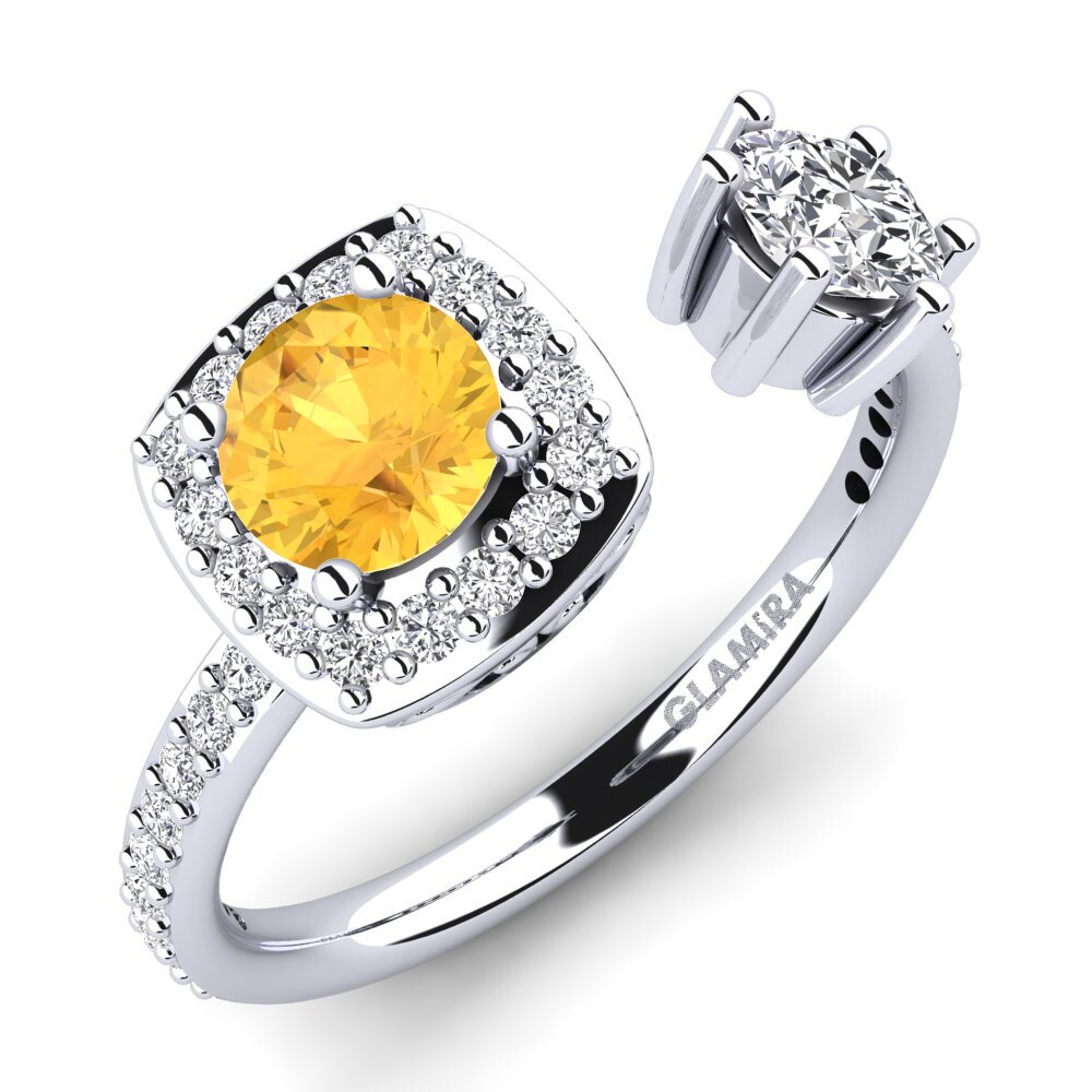Citrine Engagement Ring Elia