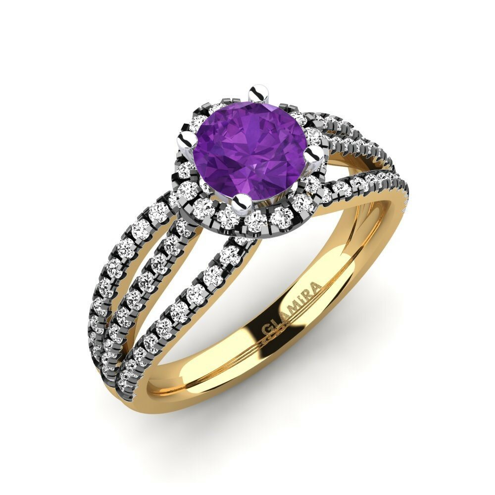 Améthyste Bague de fiançailles Elin
