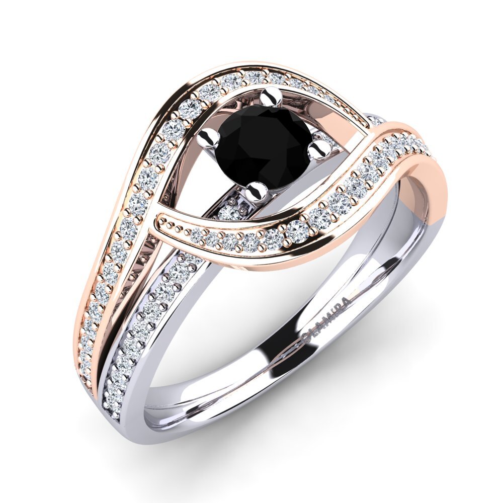 Black Sapphire Engagement Ring Elinore