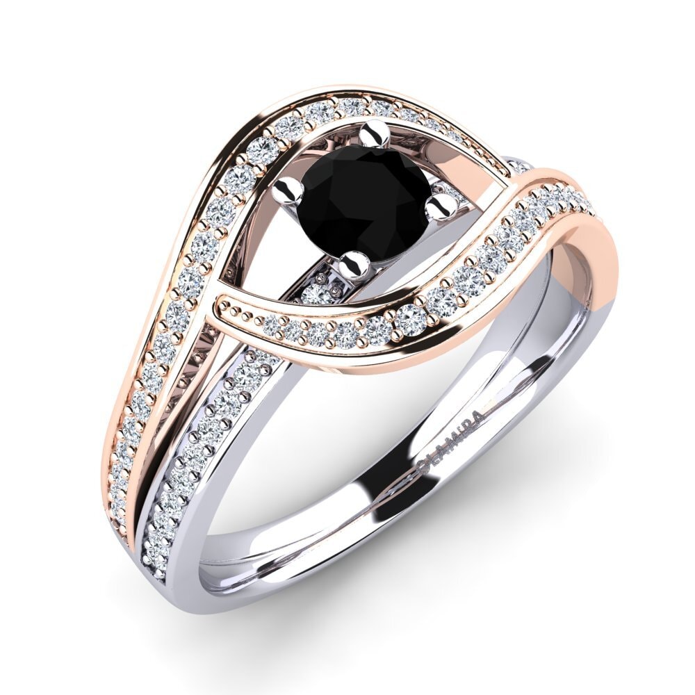 Black Diamond Engagement Ring Elinore