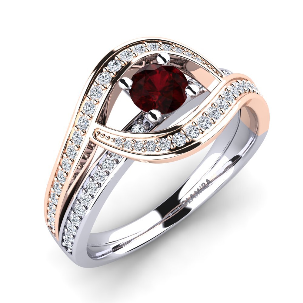 Garnet Engagement Ring Elinore