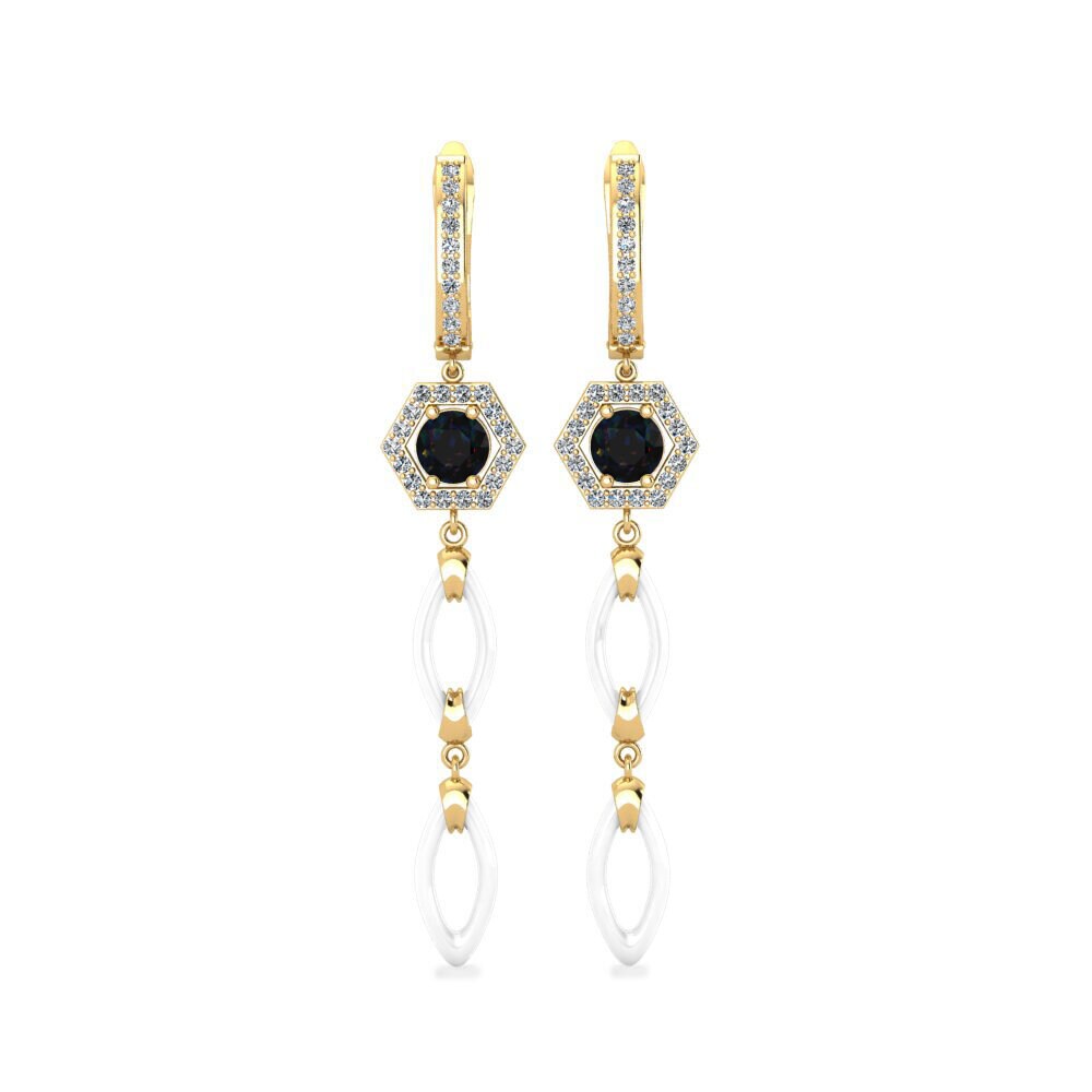 Black Opal Women's Earring Elire