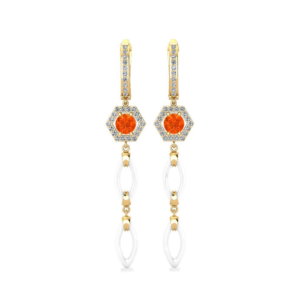 Fire Opal Women's Earring Elire