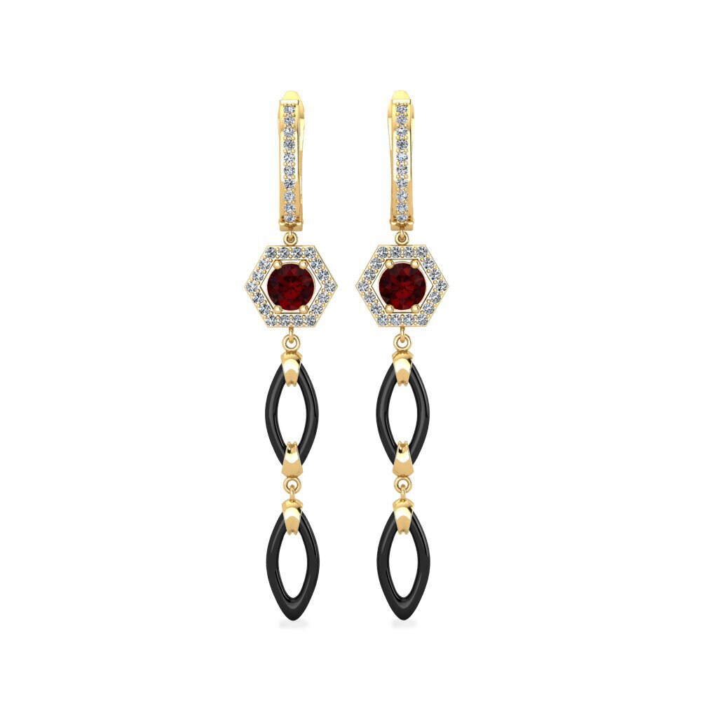 Garnet Women's Earring Elire
