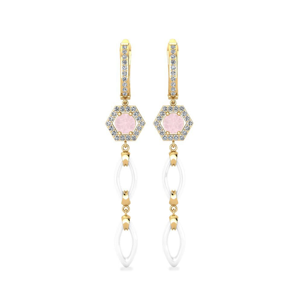 Rose Quartz Women's Earring Elire