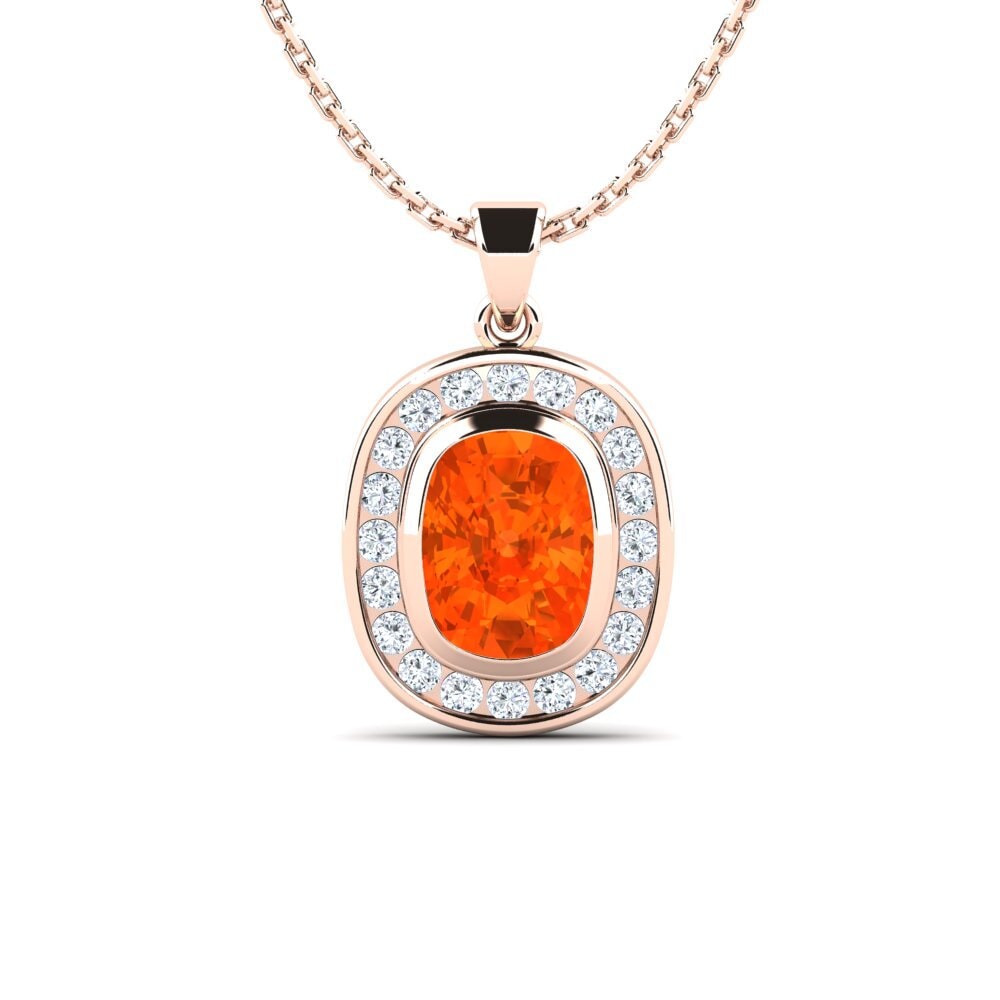 Fire Opal Women's Pendant Elivina