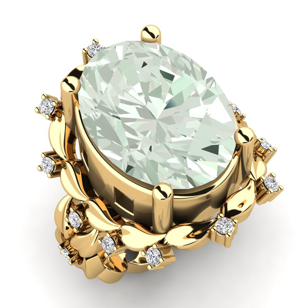 Green Amethyst Ring Ellan