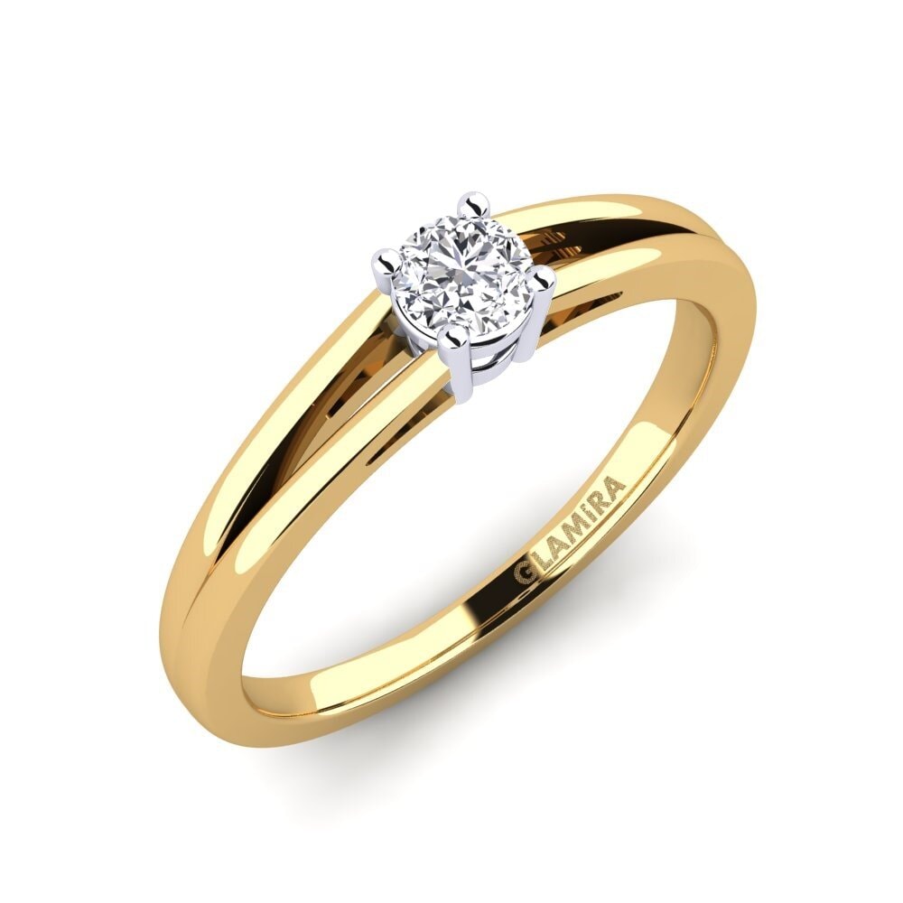 14ct Yellow / White Gold Lab Grown Diamond Engagement Ring Ellie
