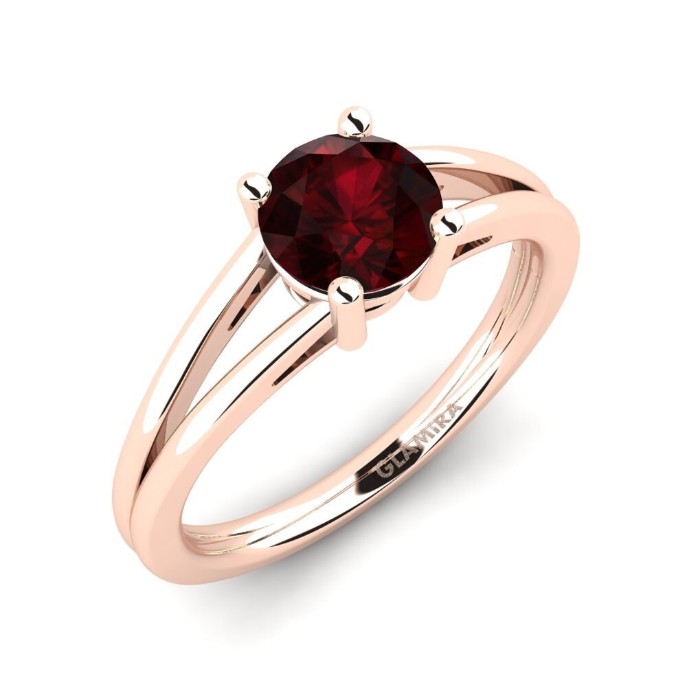 red-750 garnet Anel de Noivado Ellie 1.0 crt