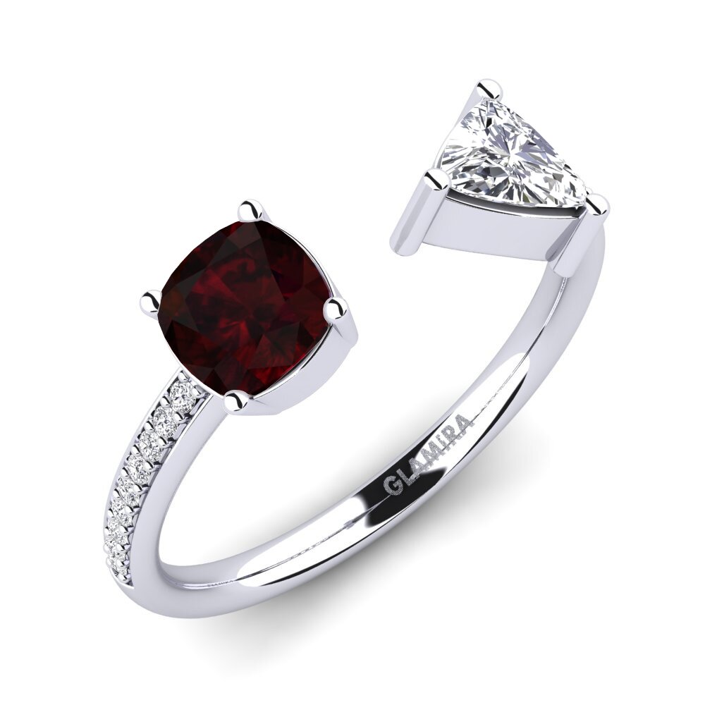 Grenat Bague de fiançailles Ellissa