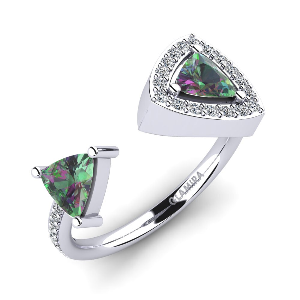 Mystic Topaz Engagement Ring Ellmeria