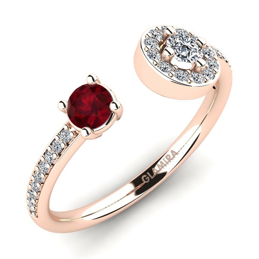 14ct Rose Gold Ring Ellona