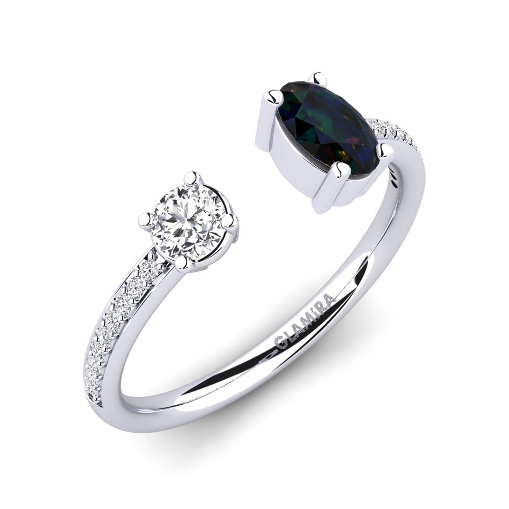 Black Opal Ring Ellvira