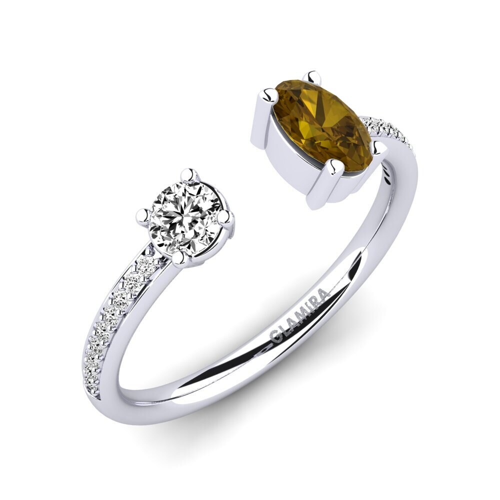 Zircone Marrone Anello Ellvira