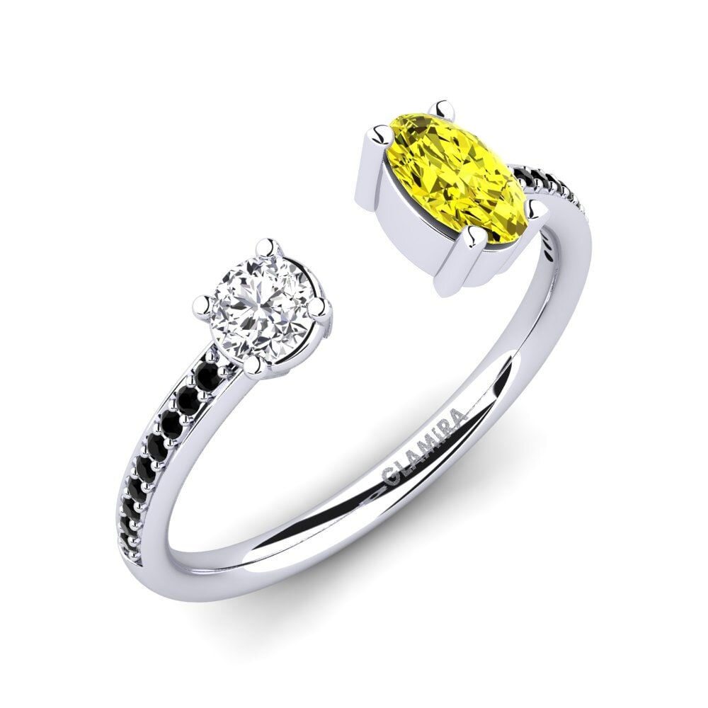 Diamant Jaune Bague Ellvira