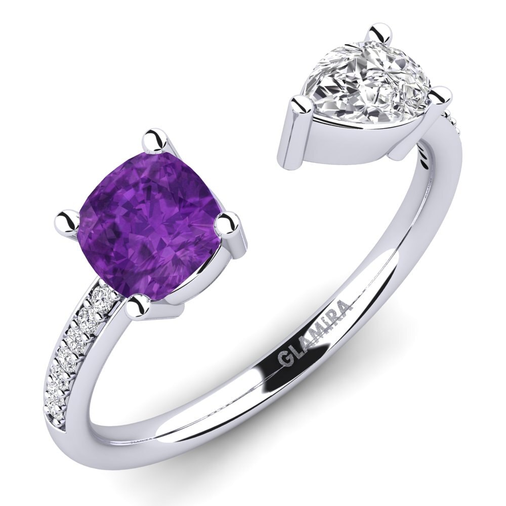 Amethyst Engagement Ring Ellyssa