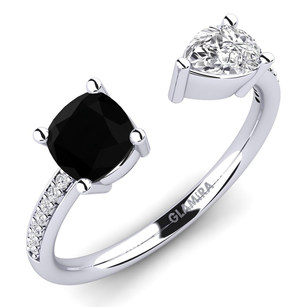 Onyx Noir Bague de fiançailles Ellyssa