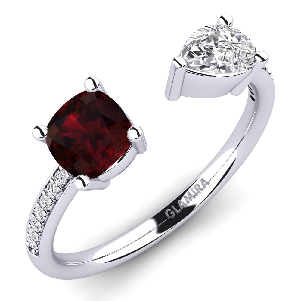 Grenat Bague de fiançailles Ellyssa