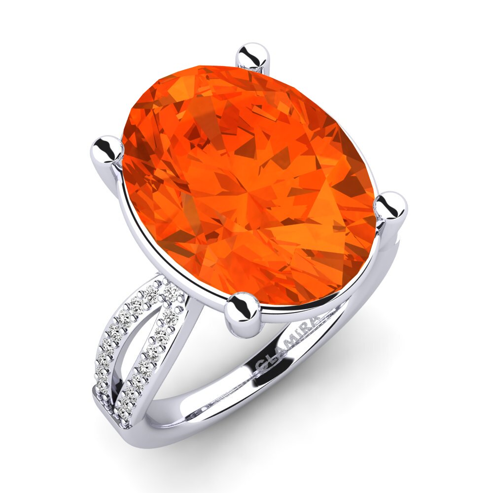 Ópalo Fuego Anillo Elnora