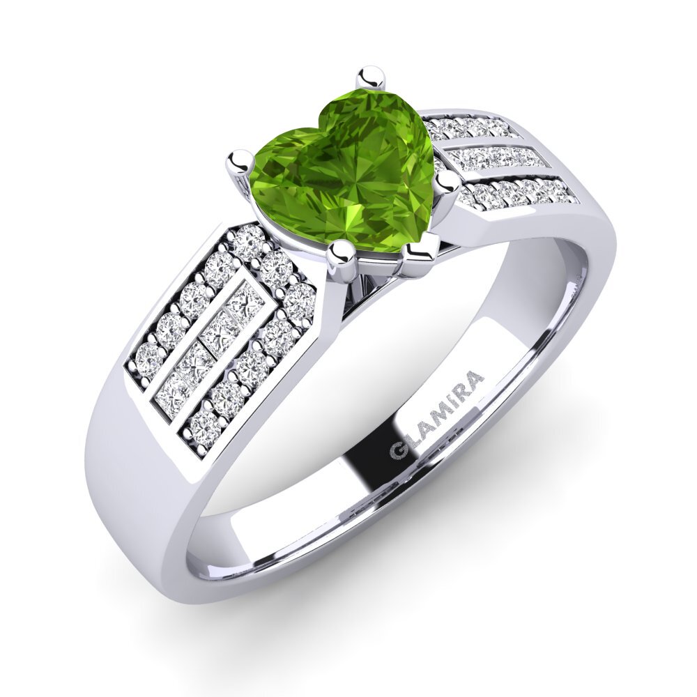 Peridot Engagement Ring Eloise