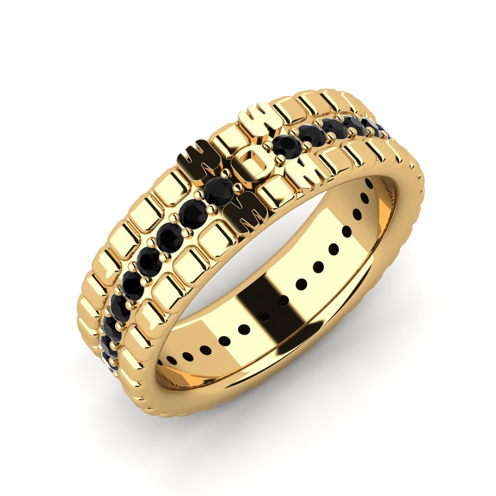 Schwarzer Diamant Ring Elray