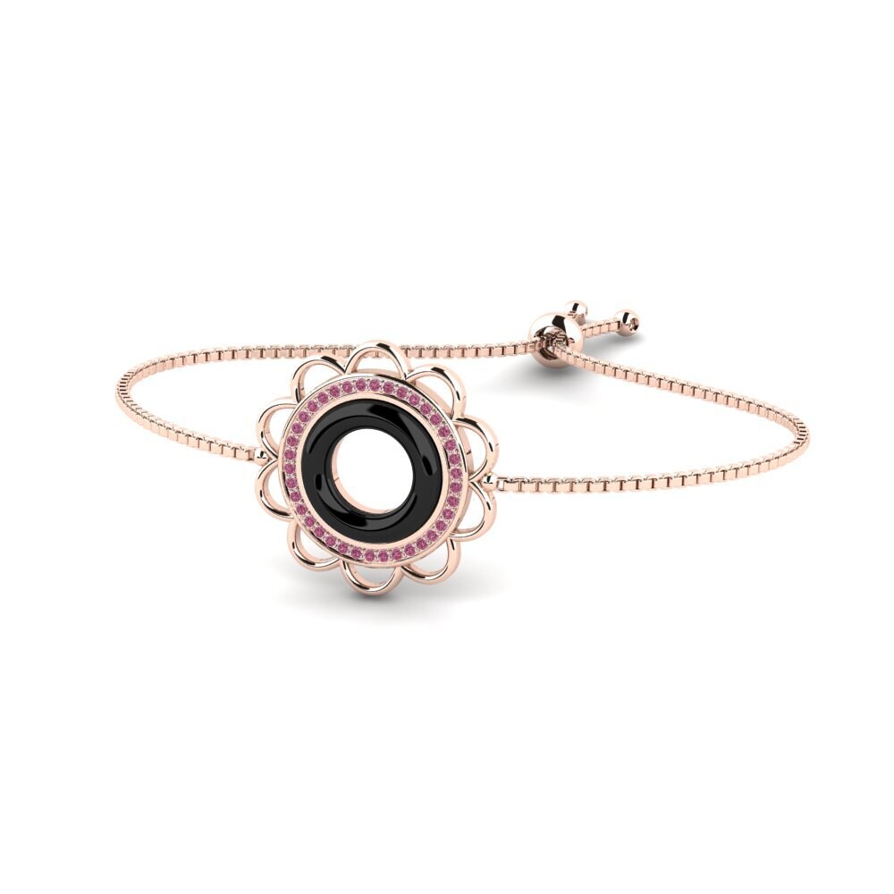 14K Rose Gold Rhodolite Garnet Bracelet Elvina