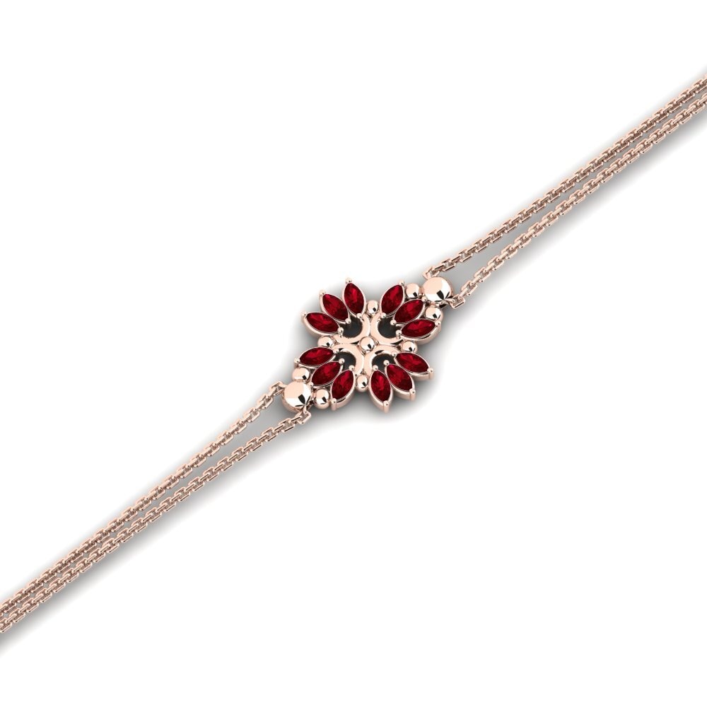 Marquesa Circonita Roja Pulsera de Mujer Elvish