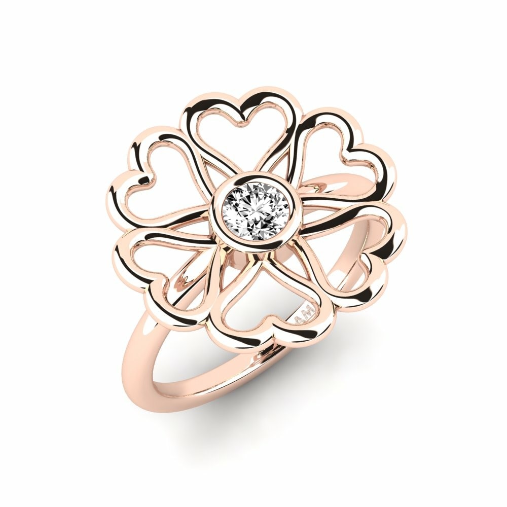 9k Rose Gold Ring Emella