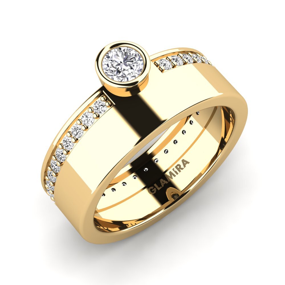 Compre GLAMIRA Anillo meñique Emilirar - Moissanita 14k Oro