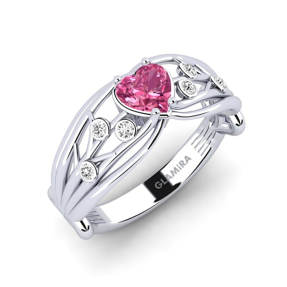 Anillo Emilly Turmalina rosa