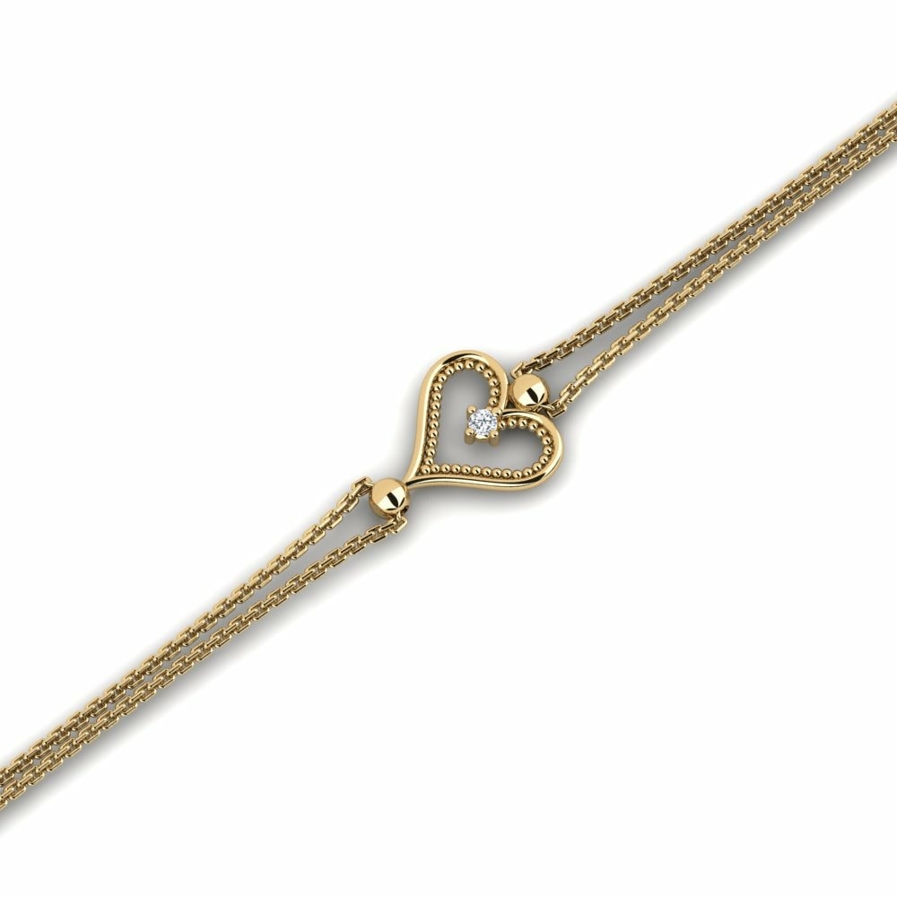 Chain Bracelets Bracelets Emitif 585 Yellow Gold Swarovski Crystal