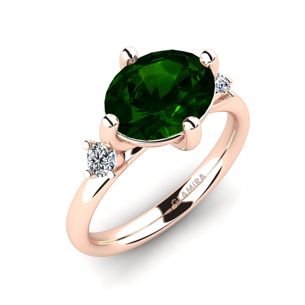 Green Tourmaline Engagement Ring Emonde