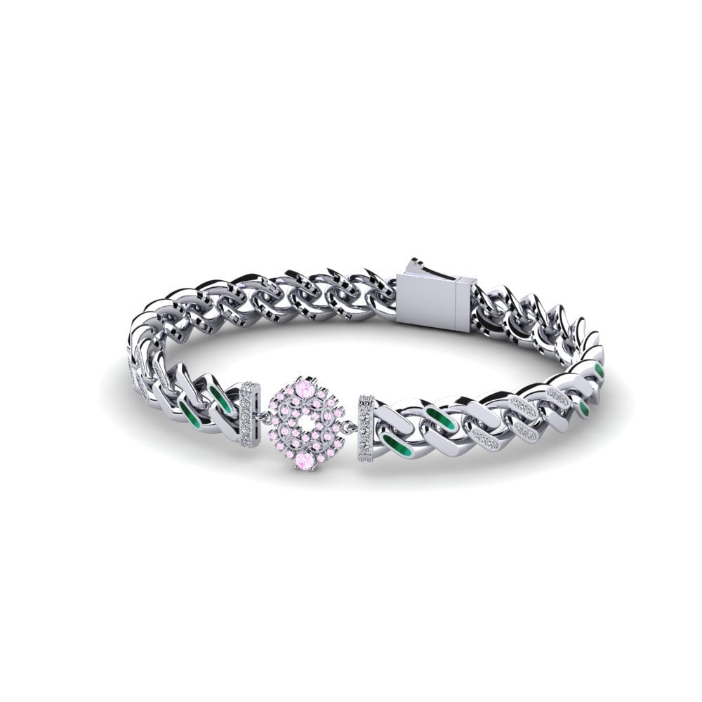 Pink Sapphire Women's Bracelet Empathic