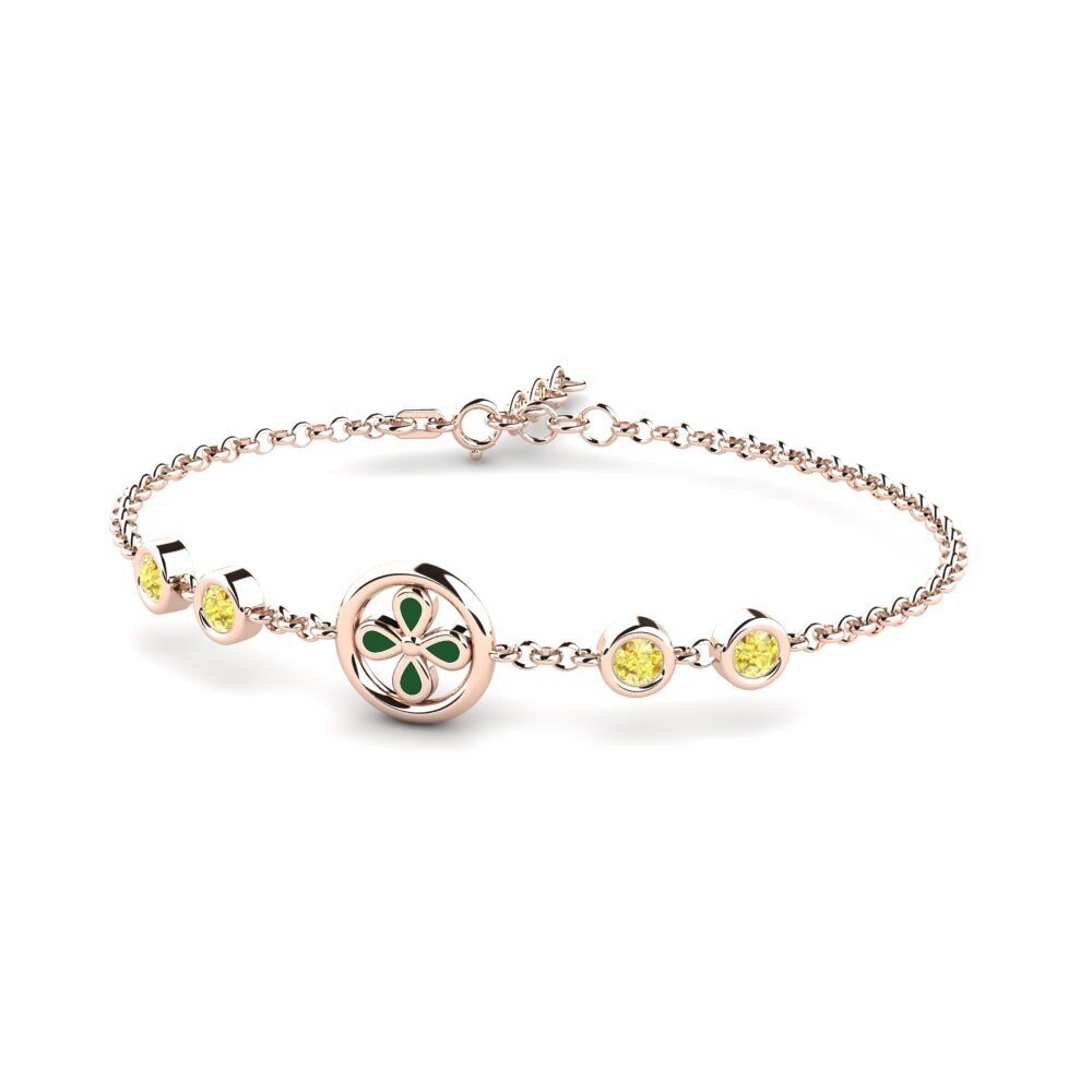 Zaffiro Giallo Bracciale per bambino Empilera