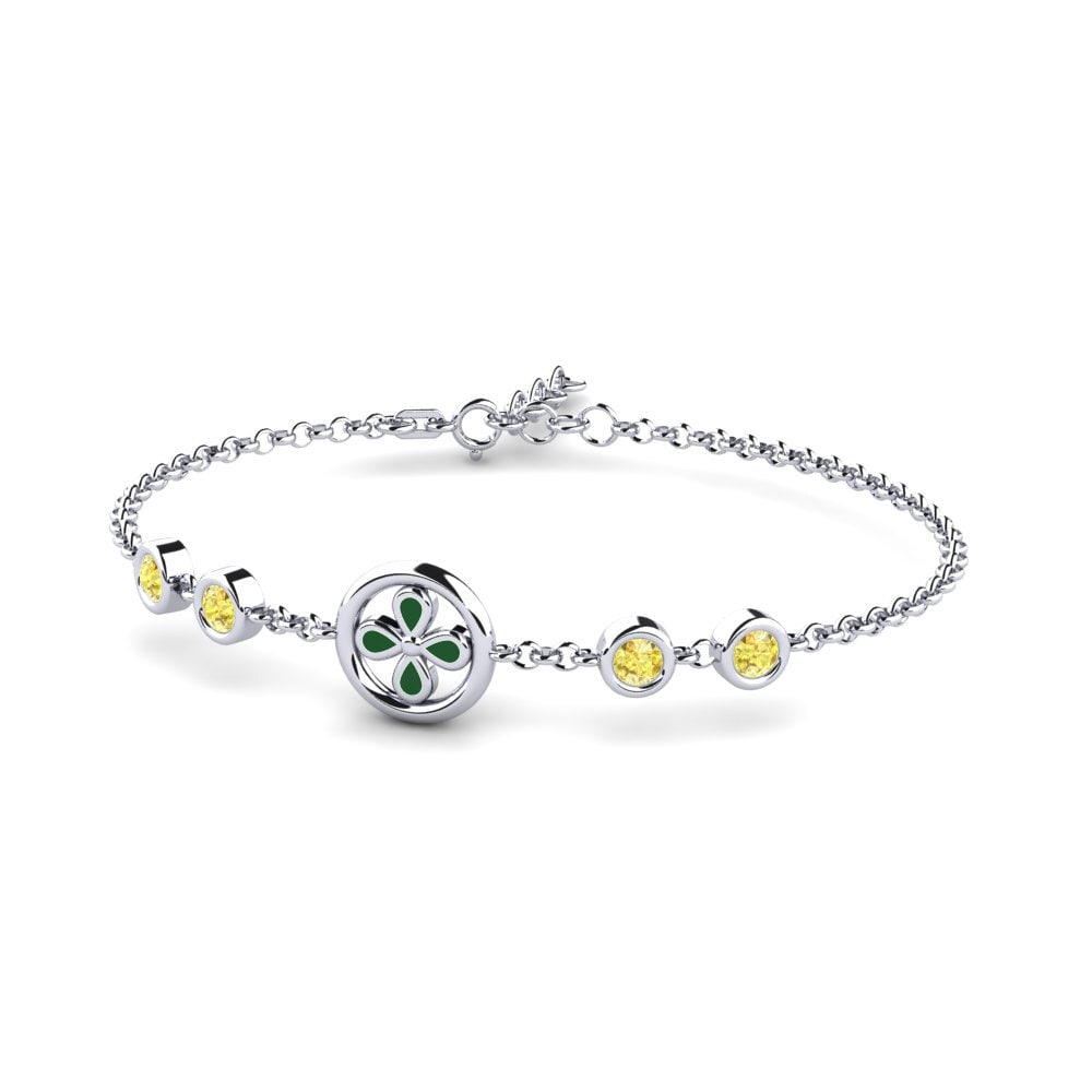 Bracciali Zaffiro Giallo Fiore