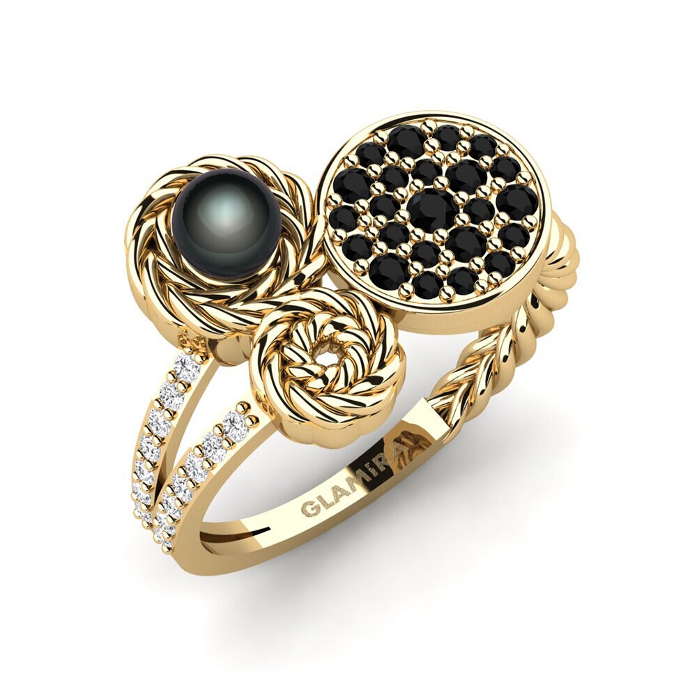Black Onyx Ring Encircle