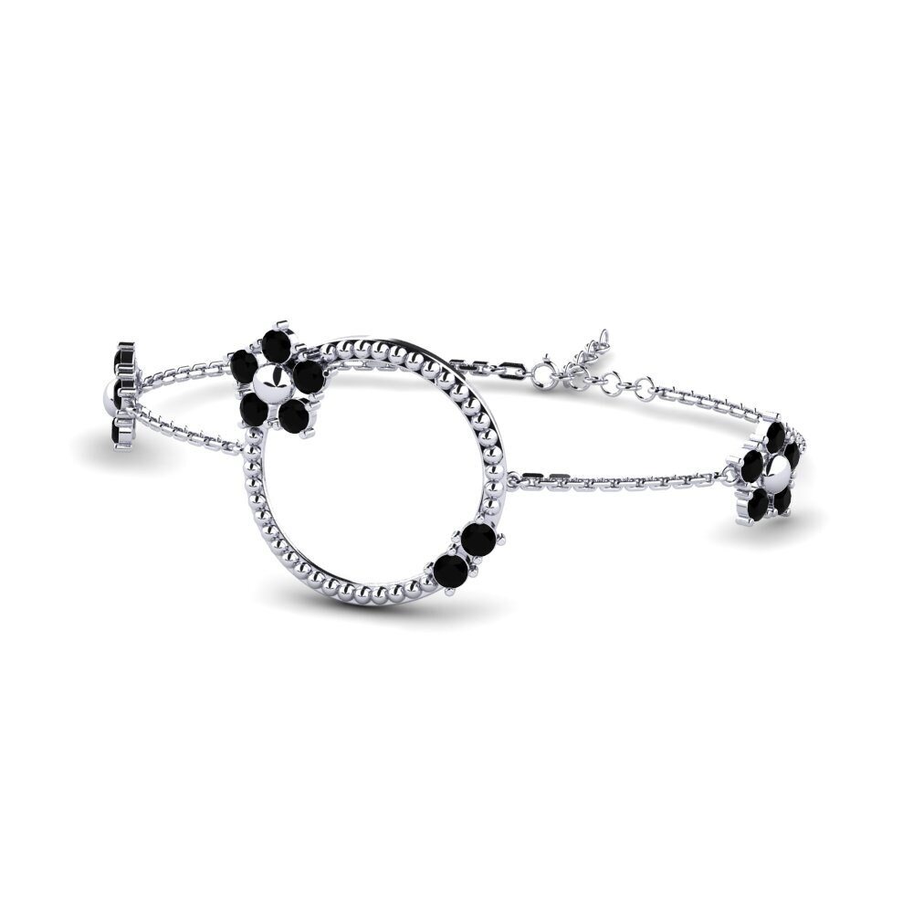 950 Palladium Black Diamond Women's Bracelet Endika