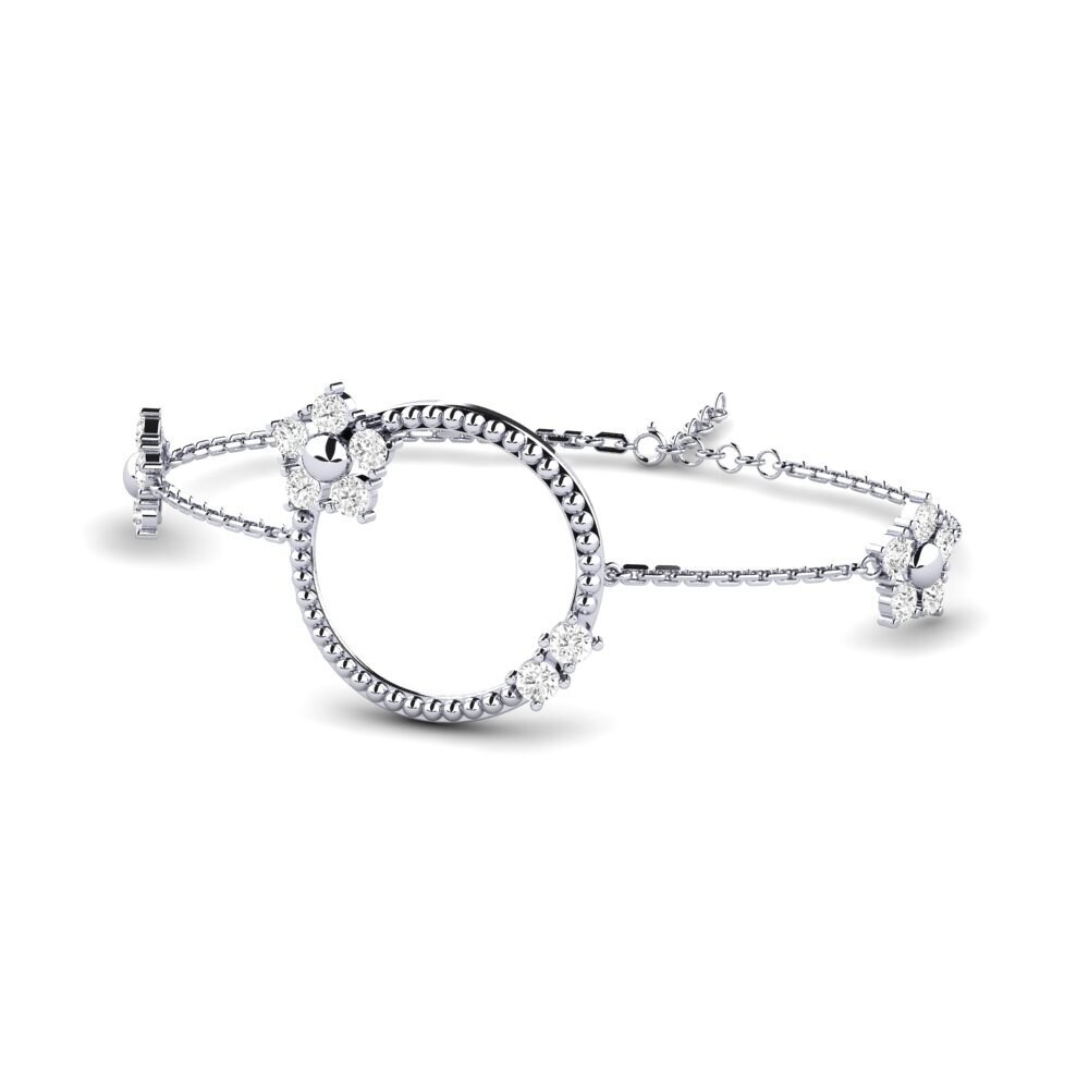 Paladio Zafiro blanco Pulsera de Mujer Endika