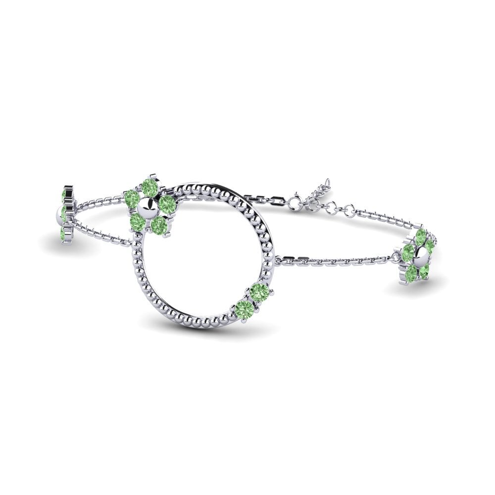 Paladio Diamante Verde Pulsera de Mujer Endika