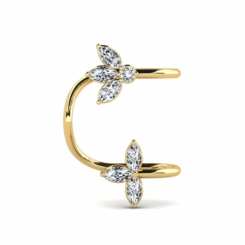 18k Yellow Gold Earring Endreses