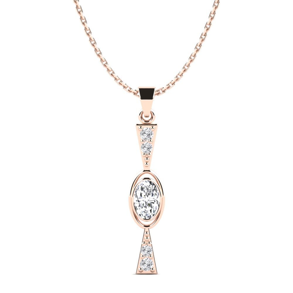 Ciondolo Donna In Argento Sterling Con Pietra A Taglio Pera – 9x7 Mm, Catena Inclusa, Ametista - copertina