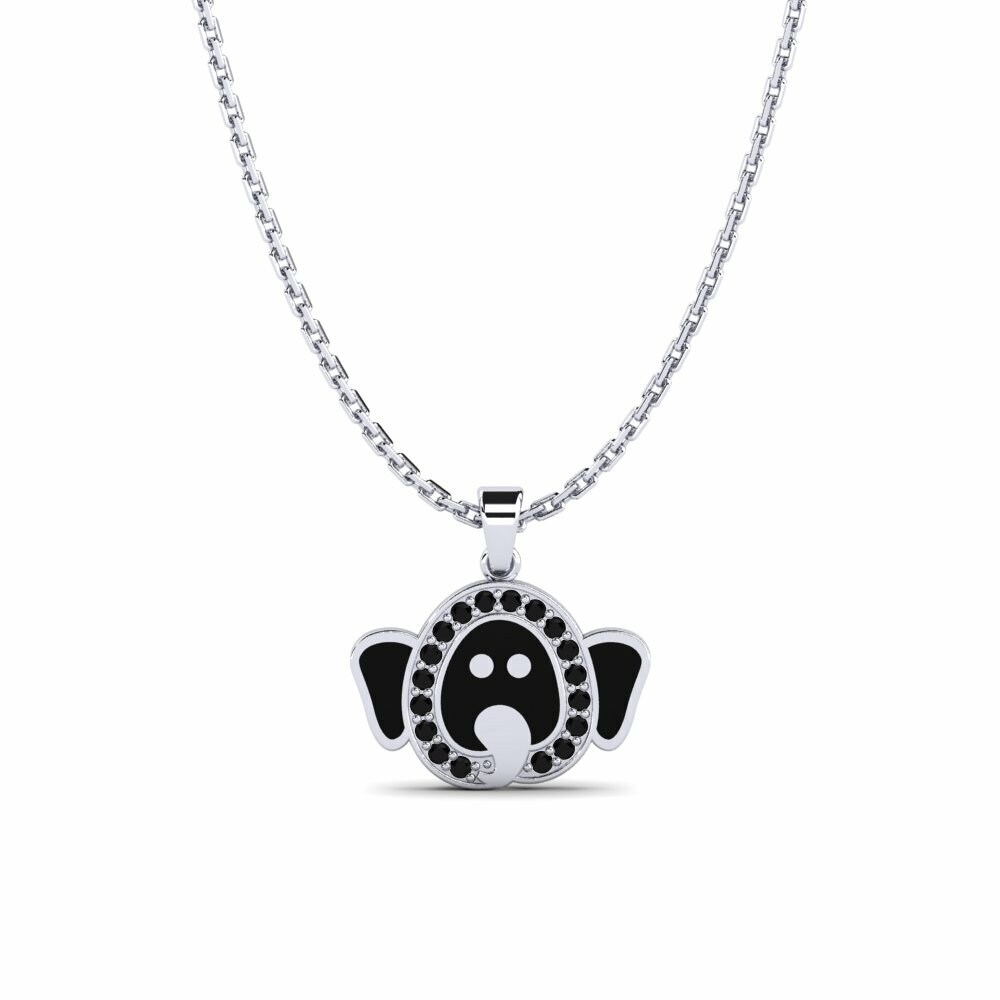 Pendentif pour enfant Eneko Saphir noir