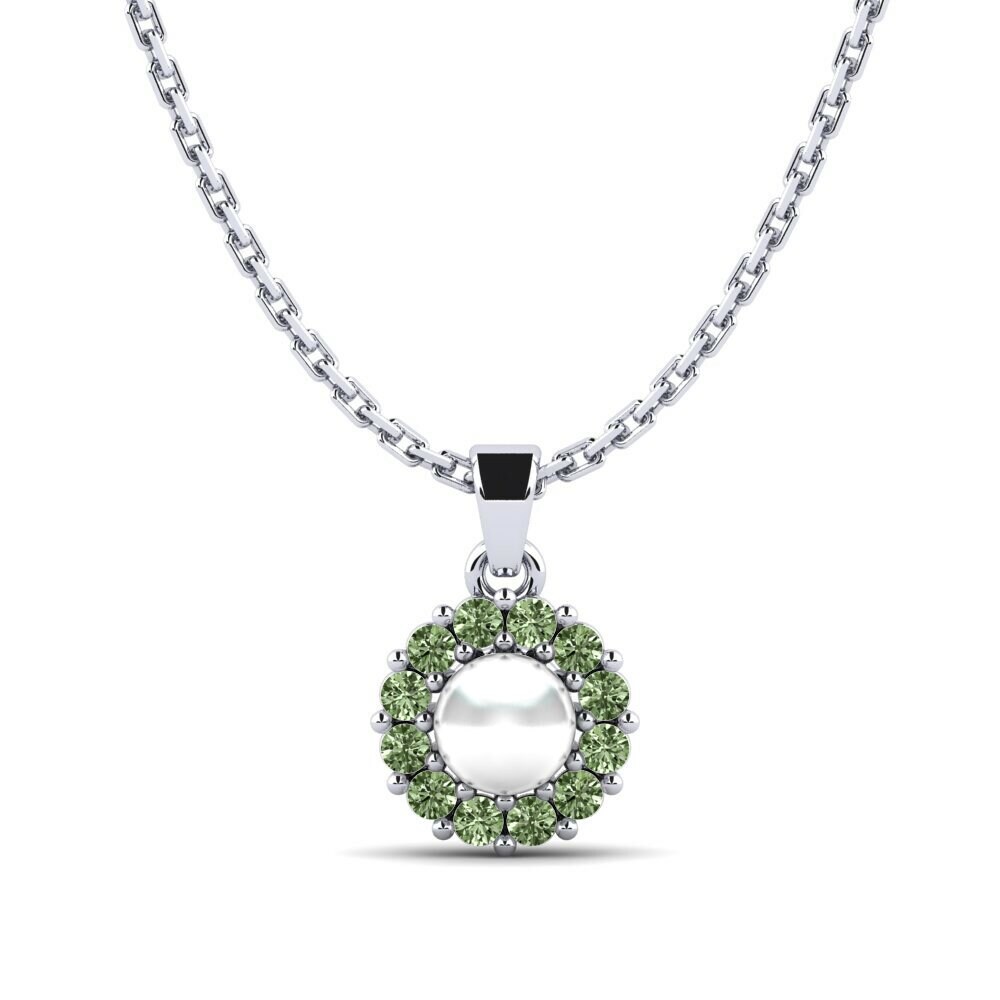 Pendentif pour femme Enema Diamant Vert