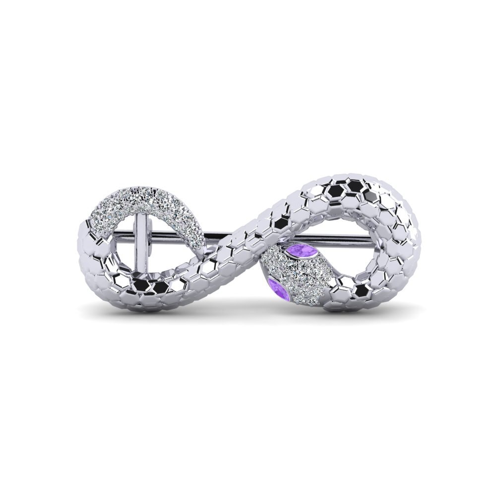 Amethyst Brooch Engel